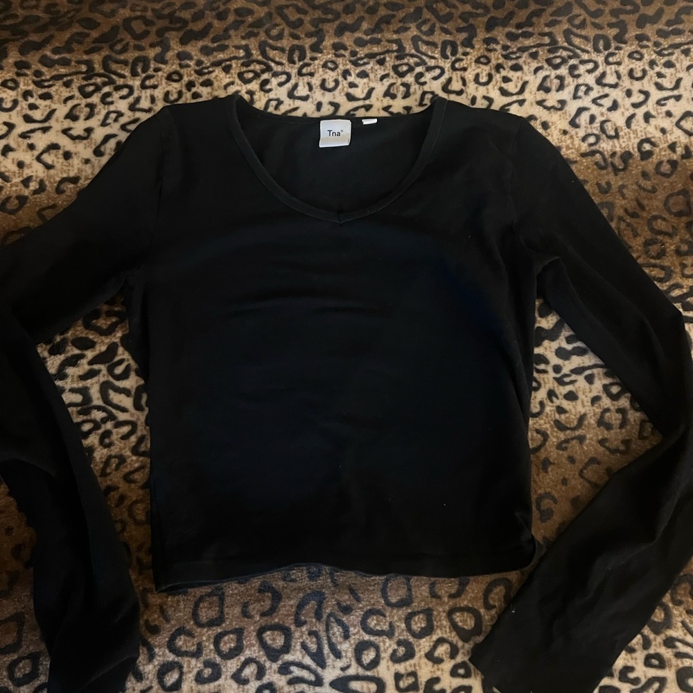 TNA Black Long Sleeve Top